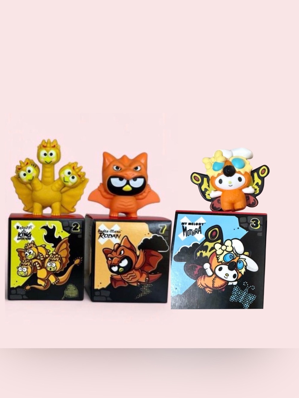 McDonald’s Happy meal toys lot~Keroppi King Ghidorah #2|Rodan #7|My Melody #3